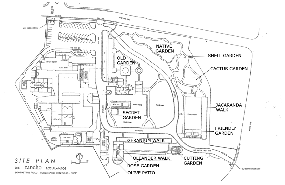 Site Plan with Gardens Noted